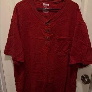 Duluth Trading Co Men's Crimson Short Sleeve Henley